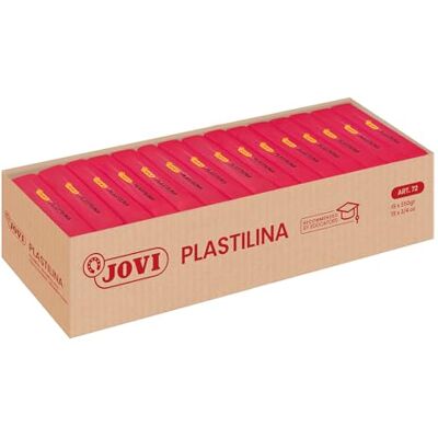 JOVI PLASTILINA, Pasta da modellare a base vegetale, 15 x 350 grammi, Colore rubino, Grande plasticità, Senza glutine, Ideale per bambini a partire dai 2 anni () JOVI PLASTILINA, Pasta da modellare a base vegetale, 15 x 350 grammi, Colore rubino, Grande plasticità, Senza glutine, Ideale per bambini a partire dai 2 anni ()