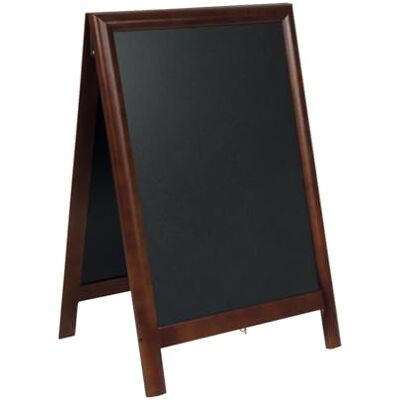 SECURIT Lavagna Da Terra Deluxe Per Pennarelli A Gesso Liquido Per Caffè, Ristoranti, Bar, Negozi- 55x85 cm Colore Noce SECURIT Lavagna Da Terra Deluxe Per Pennarelli A Gesso Liquido Per Caffè, Ristoranti, Bar, Negozi- 55x85 cm Colore Noce