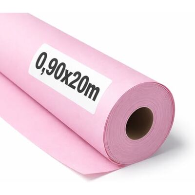 OFITURIA Papel Kraft Rosa Pastello Rollo 0,90x20m 1 Rotolo Carta da pacchi e carta da regalo, carta da imballaggio per spedizioni e fai-da-te, resistente e facile da tagliare OFITURIA Papel Kraft Rosa Pastello Rollo 0,90x20m 1 Rotolo Carta da pacchi e carta da regalo, carta da imballaggio per spedizioni e fai-da-te, resistente e facile da tagliare