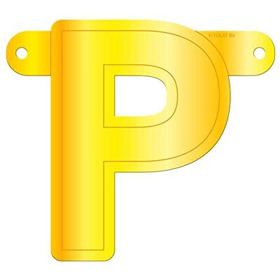 Folat Banner Letter P: giallo Folat Banner Letter P: giallo