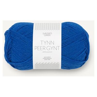 Sandnes Garn Tynn Peer Gynt 6046 Gomitolo di lana blu 50 g circa 205 m Sandnes Garn Tynn Peer Gynt 6046 Gomitolo di lana blu 50 g circa 205 m