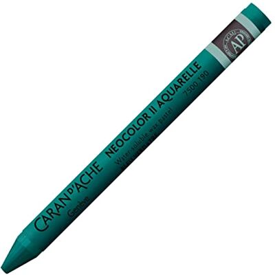 Caran d'Ache NEOCOLOR II 190 GREENISH BLUE () / Pastelle 10 pezzi (1 pezzo) / in cera acquerellabile/per carta, cartone, vetro, legno, pelle, pietra Caran d'Ache NEOCOLOR II 190 GREENISH BLUE () / Pastelle 10 pezzi (1 pezzo) / in cera acquerellabile/per carta, cartone, vetro, legno, pelle, pietra