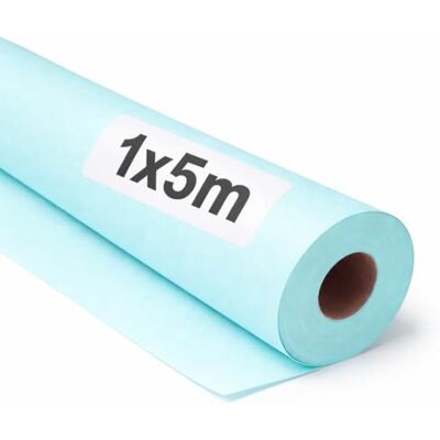 OFITURIA Papel Kraft Azzurro Pastello Rollo 1x5m 6 Rotoli Carta da pacchi e carta da regalo, carta da imballaggio per spedizioni e fai-da-te, resistente e facile da tagliare OFITURIA Papel Kraft Azzurro Pastello Rollo 1x5m 6 Rotoli Carta da pacchi e carta da regalo, carta da imballaggio per spedizioni e fai-da-te, resistente e facile da tagliare
