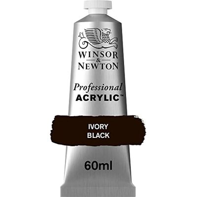 Winsor & Newton Professional Acrylic Color Fine, 60 ml Nero Avorio Winsor & Newton Professional Acrylic Color Fine, 60 ml Nero Avorio