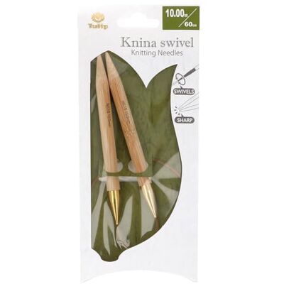 Tulip Ferro Circolare Knina Swivel 60 cm 10 mm per Lavori a Maglia Tulip Ferro Circolare Knina Swivel 60 cm 10 mm per Lavori a Maglia