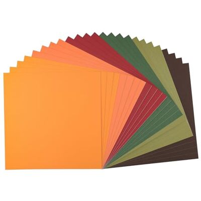 Creative Florence, carta autoadesiva per bricolage, quadrata, 30,5 x 30,5 cm, mix di colori, 24 pezzi, carta stampabile, per lavori di bricolage e hobby Creative Florence, carta autoadesiva per bricolage, quadrata, 30,5 x 30,5 cm, mix di colori, 24 pezzi, carta stampabile, per lavori di bricolage e hobby