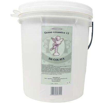 PROCHIMA , Gesso ceramico, Polvere Minerale per Colate, Prodotto Miscibile con Acqua e Adatta alla Fabbricazione di Modelli e Riproduzioni, Grigio, Pronto Dopo Solo 8 Ore, Confezione da 10 kg, PROCHIMA , Gesso ceramico, Polvere Minerale per Colate, Prodotto Miscibile con Acqua e Adatta alla Fabbricazione di Modelli e Riproduzioni, Grigio, Pronto Dopo Solo 8 Ore, Confezione da 10 kg,