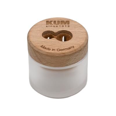 KUM Temperamatite doppio Waldmeister con contenitore in vetro KUM Temperamatite doppio Waldmeister con contenitore in vetro