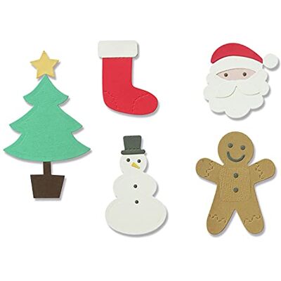 Sizzix Set di fustelle Christmas Thinlits Christmas Shapes Sizzix Set di fustelle Christmas Thinlits Christmas Shapes