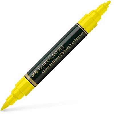 Faber-Castell 160407 Confezione da 5 pennarelli acquerellabili A. Dürer 107 Colore giallo cadmio Faber-Castell 160407 Confezione da 5 pennarelli acquerellabili A. Dürer 107 Colore giallo cadmio
