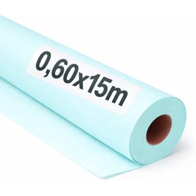 OFITURIA Papel Kraft Azzurro Pastello Rollo 0,60x15m 3 Rotoli Carta da pacchi e carta da regalo, carta da imballaggio per spedizioni e fai-da-te, resistente e facile da tagliare OFITURIA Papel Kraft Azzurro Pastello Rollo 0,60x15m 3 Rotoli Carta da pacchi e carta da regalo, carta da imballaggio per spedizioni e fai-da-te, resistente e facile da tagliare
