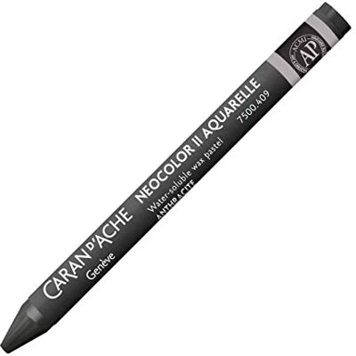 Caran d'Ache NEOCOLOR II 409 ANTHRAZIT/CHARCOAL GREY () / Pastelle 10 pezzi (1 confezione) / in cera acquerellabile/per carta, cartone, vetro, legno, pelle e pietra Caran d'Ache NEOCOLOR II 409 ANTHRAZIT/CHARCOAL GREY () / Pastelle 10 pezzi (1 confezione) / in cera acquerellabile/per carta, cartone, vetro, legno, pelle e pietra