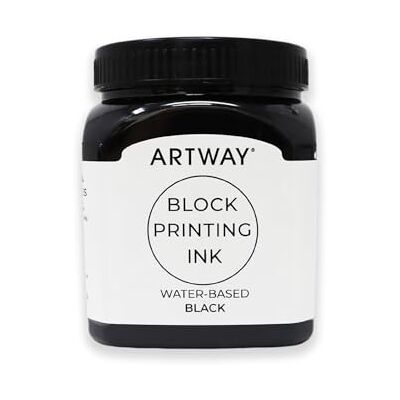 ArtWay Inchiostro Premium per la Stampa a Blocchi 250ml Nero Ideale per la Stampa a Rilievo, a Blocchi e su Linoleum ArtWay Inchiostro Premium per la Stampa a Blocchi 250ml Nero Ideale per la Stampa a Rilievo, a Blocchi e su Linoleum
