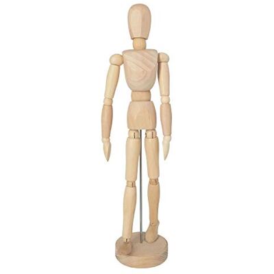 KREUL 4162 Solo Goya Manichino di legno Unisex Altezza circa 31 cm Con arti snodati e base stabile Perfetto come modello da disegno KREUL 4162 Solo Goya Manichino di legno Unisex Altezza circa 31 cm Con arti snodati e base stabile Perfetto come modello da disegno