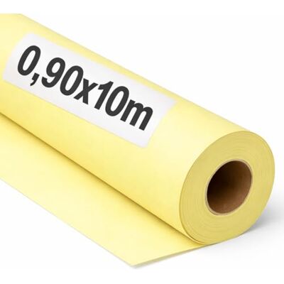 OFITURIA Papel Kraft Giallo Pastello Rollo 0,90x10m 6 Rotoli Carta da pacchi e carta da regalo, carta da imballaggio per spedizioni e fai-da-te, resistente e facile da tagliare OFITURIA Papel Kraft Giallo Pastello Rollo 0,90x10m 6 Rotoli Carta da pacchi e carta da regalo, carta da imballaggio per spedizioni e fai-da-te, resistente e facile da tagliare