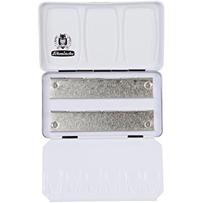 Schmincke HORADAM® AQUARELL scatola vuota per 12 mezzi godet, 74 913 097, scatola di metallo nero con tavolozza, per il riempimento individuale con 12 mezzi godet HORADAM® AQUARELL Schmincke HORADAM® AQUARELL scatola vuota per 12 mezzi godet, 74 913 097, scatola di metallo nero con tavolozza, per il riempimento individuale con 12 mezzi godet HORADAM® AQUARELL