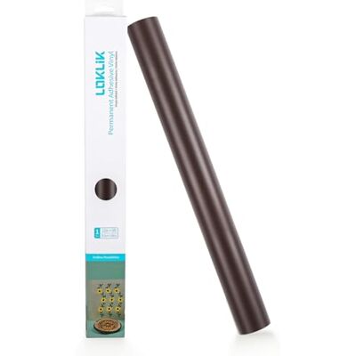 LOKLIK Rotolo marrone scuro di vinile permanente adesivo opaco superfici dure 1 pz 30,5 x 180 cm Standard Pellicola in vinile decorativa di alta qualità per fai da te, creazione di adesivi LOKLIK Rotolo marrone scuro di vinile permanente adesivo opaco superfici dure 1 pz 30,5 x 180 cm Standard Pellicola in vinile decorativa di alta qualità per fai da te, creazione di adesivi