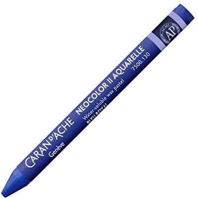 Caran d'Ache NEOCOLOR II 130 KÖNIGSBLAU/ROYAL BLUE () / Pastelle 10 pezzi (1 pezzo) / in cera acquerellabile/per carta, cartone, vetro, legno, pelle, pietra Caran d'Ache NEOCOLOR II 130 KÖNIGSBLAU/ROYAL BLUE () / Pastelle 10 pezzi (1 pezzo) / in cera acquerellabile/per carta, cartone, vetro, legno, pelle, pietra