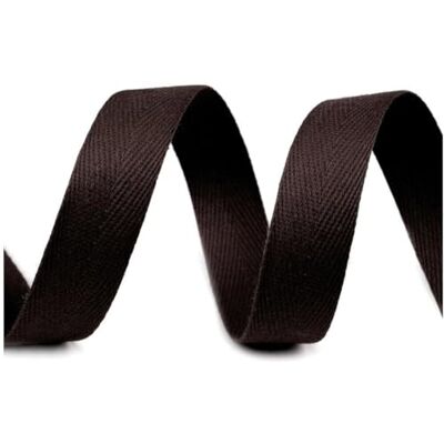 cyclingcolors Nastro in twill di cotone larghezza 14mm x lunghezza 50m, marrone cyclingcolors Nastro in twill di cotone larghezza 14mm x lunghezza 50m, marrone