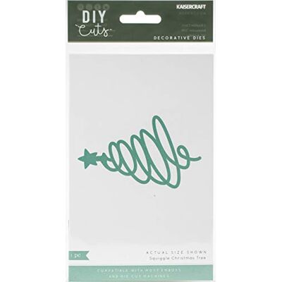 Kaisercraft PTY LTD (3PL) -Fustella, Albero di Natale Squiggle, taglia unica Kaisercraft PTY LTD (3PL) -Fustella, Albero di Natale Squiggle, taglia unica