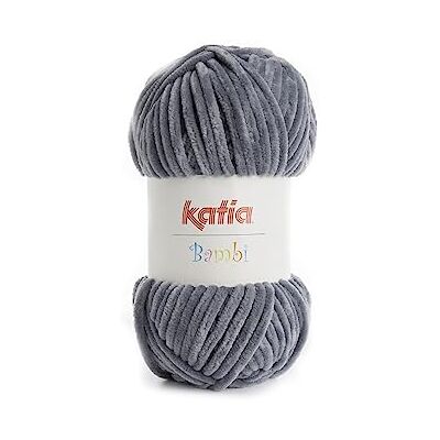 Katia Bambi Colore: Grigio (314) 100 g / circa 120 m Lana Katia Bambi Colore: Grigio (314) 100 g / circa 120 m Lana