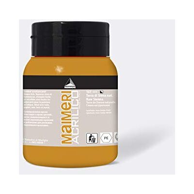 Maimeri ACRILICO 500 ml, Feine Künstleracrylfarbe, Farbton Siena natur Maimeri ACRILICO 500 ml, Feine Künstleracrylfarbe, Farbton Siena natur