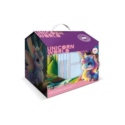 Multiprint Casetta 7 Timbri per Bambini Pop Unicorns, 100% Made in Italy, Set Timbrini Bimbi Personalizzati, in Legno e Gomma Naturale, Inchiostro Lavabile Atossico, Idea Regalo, Art. Multiprint Casetta 7 Timbri per Bambini Pop Unicorns, 100% Made in Italy, Set Timbrini Bimbi Personalizzati, in Legno e Gomma Naturale, Inchiostro Lavabile Atossico, Idea Regalo, Art.