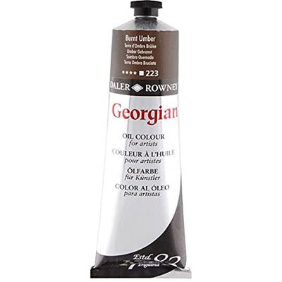Daler Rowney Sg Istruzione Goc 111225223 Georgian Oil Colour, Tubetto da 225 Ml, Terra D' Ombra Bruciata Daler Rowney Sg Istruzione Goc 111225223 Georgian Oil Colour, Tubetto da 225 Ml, Terra D' Ombra Bruciata