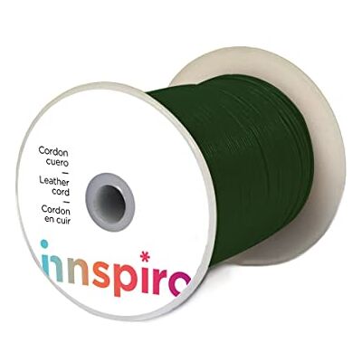 INNSPIRO Cordone cuoio naturale verde 3,0 mm. 50 m. INNSPIRO Cordone cuoio naturale verde 3,0 mm. 50 m.