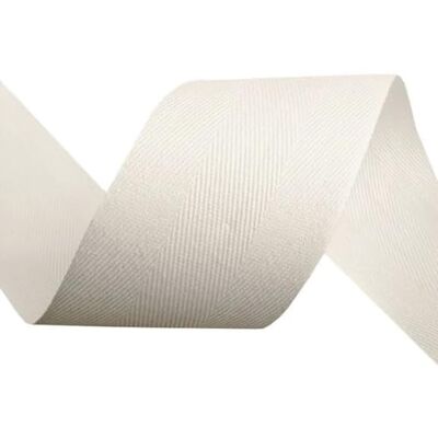 cyclingcolors Nastro in twill di cotone larghezza 50mm x lunghezza 50m, ecru luminoso cyclingcolors Nastro in twill di cotone larghezza 50mm x lunghezza 50m, ecru luminoso