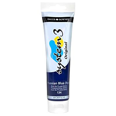 Daler Rowney 150 ml – colore acrilico System, ml, colore: Blu di Prussia Daler Rowney 150 ml – colore acrilico System, ml, colore: Blu di Prussia