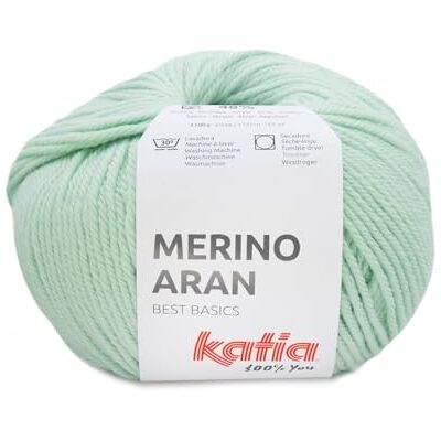 Katıa Merino Aran lana gomitoli da 100 grammi e 155 metri. (104 Mint) Katıa Merino Aran lana gomitoli da 100 grammi e 155 metri. (104 Mint)