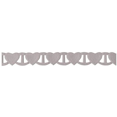 Berisfords - Linking Heart Ribbon - Argento Grigio - Nastro Berisfords - Linking Heart Ribbon - Argento Grigio - Nastro