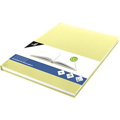 Kangaro KTC A4 Carta bianca bianca con copertina rigida gialla, 80 fogli da 100 grammi, colore: Giallo pastello Kangaro KTC A4 Carta bianca bianca con copertina rigida gialla, 80 fogli da 100 grammi, colore: Giallo pastello