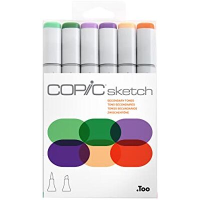 Copic SKETCH SET DA 6 SECONDARY TONES Copic SKETCH SET DA 6 SECONDARY TONES