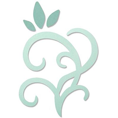 Sizzix Bigz Leaves & Swirls by Debi Potter, Fustella, Taglia Unica, Multicolore Sizzix Bigz Leaves & Swirls by Debi Potter, Fustella, Taglia Unica, Multicolore