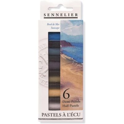 Sennelier Assortimento di 6 semi pastelli extra fini con colori analoghi (spiaggia) Sennelier Assortimento di 6 semi pastelli extra fini con colori analoghi (spiaggia)