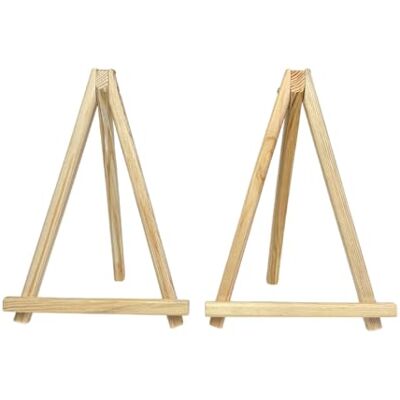 Bastelzone Set di 2 mini cavalletto in legno di pino adatto per tele fino a 25 x 35 cm. Perfetto per bambini, hobbisti e progetti creativi Bastelzone Set di 2 mini cavalletto in legno di pino adatto per tele fino a 25 x 35 cm. Perfetto per bambini, hobbisti e progetti creativi