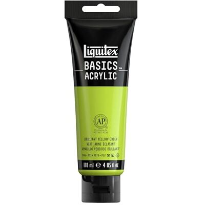 Liquitex Basics Acrylic, 1046840, Colore Acrilico, Verde Giallo Brillante, 118Ml Liquitex Basics Acrylic, 1046840, Colore Acrilico, Verde Giallo Brillante, 118Ml