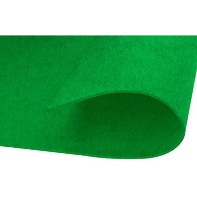 INNSPIRO Feltro acrilico verde forte fogli adesivi 20x30cmx2mm. 220gr./m2 10u. INNSPIRO Feltro acrilico verde forte fogli adesivi 20x30cmx2mm. 220gr./m2 10u.