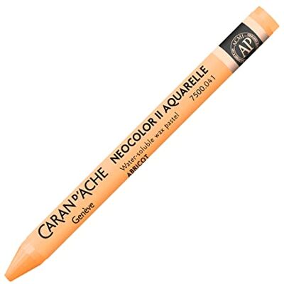 Caran d'Ache NEOCOLOR II 041 APRICOT/APRICOT () / Pastelle 10 pezzi (1 pezzo) / in cera verniciabile ad acqua, per carta, cartone, vetro, legno, pelle e pietra Caran d'Ache NEOCOLOR II 041 APRICOT/APRICOT () / Pastelle 10 pezzi (1 pezzo) / in cera verniciabile ad acqua, per carta, cartone, vetro, legno, pelle e pietra