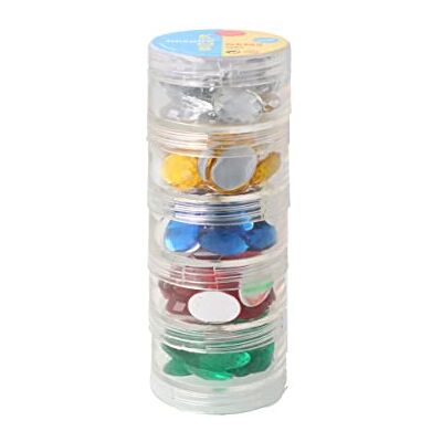 INNSPIRO Set di gemme decorative acriliche ovali colori basici 13 x 18 mm. 125 u.Circa INNSPIRO Set di gemme decorative acriliche ovali colori basici 13 x 18 mm. 125 u.Circa