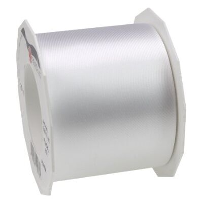 PRÄSENT C.E. Pattberg Nastro Satinato Adria, 72 mm x 25 m, Colore: Bianco PRÄSENT C.E. Pattberg Nastro Satinato Adria, 72 mm x 25 m, Colore: Bianco