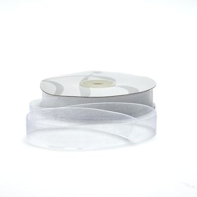 BARATTI Nastro Organza 10mm x 50m Decorativo in Poliestere Trasparente, Per Bomboniere, Regali, Feste, Fai da Te, Matrimonio, Compleanno, Artigianato, Natale, Decorazioni (Bianco) BARATTI Nastro Organza 10mm x 50m Decorativo in Poliestere Trasparente, Per Bomboniere, Regali, Feste, Fai da Te, Matrimonio, Compleanno, Artigianato, Natale, Decorazioni (Bianco)