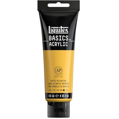 Liquitex Basics Acrylic, 1046601, Colore Acrilico, Giallo Di Napoli, 118Ml Liquitex Basics Acrylic, 1046601, Colore Acrilico, Giallo Di Napoli, 118Ml