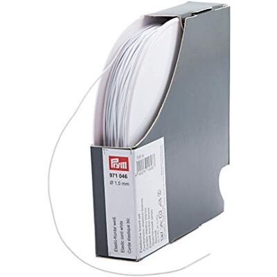 Prym Cordoncino elastico, 1,5 mm, 100 m, 55% ED 45% PES, Ø Prym Cordoncino elastico, 1,5 mm, 100 m, 55% ED 45% PES, Ø