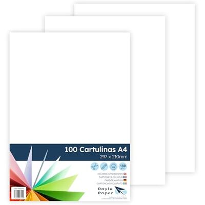 Raylu Carta RP-CART19 - Cartoncino colorato A4 - 180g - 30+ Colori Raylu Carta RP-CART19 - Cartoncino colorato A4 - 180g - 30+ Colori