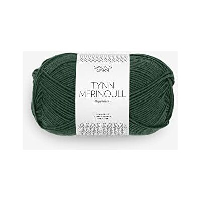 Sandnes Garn Tynn Merino ull ca. 175 m col.8581 dyp skoggrønn Sandnes Garn Tynn Merino ull ca. 175 m col.8581 dyp skoggrønn