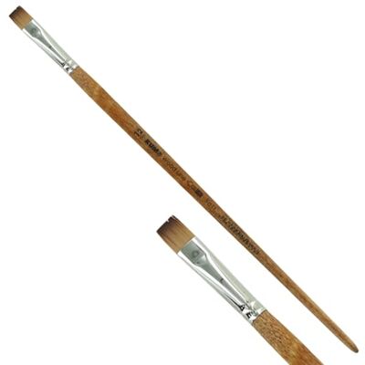 KUM Pennello per acrilico e olio Wood Line piatto misura 12 Pennelli per artisti, materiale artistico per pittura acrilica e a olio KUM Pennello per acrilico e olio Wood Line piatto misura 12 Pennelli per artisti, materiale artistico per pittura acrilica e a olio