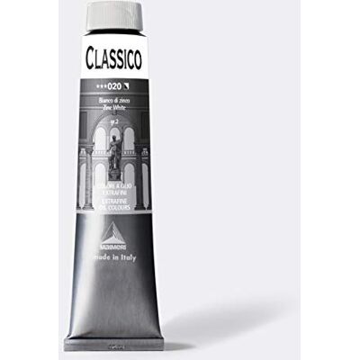 Maimeri CLASSICO 200 ml, Extra feine Künstlerölfarbe, Farbton Zinkweiß Maimeri CLASSICO 200 ml, Extra feine Künstlerölfarbe, Farbton Zinkweiß